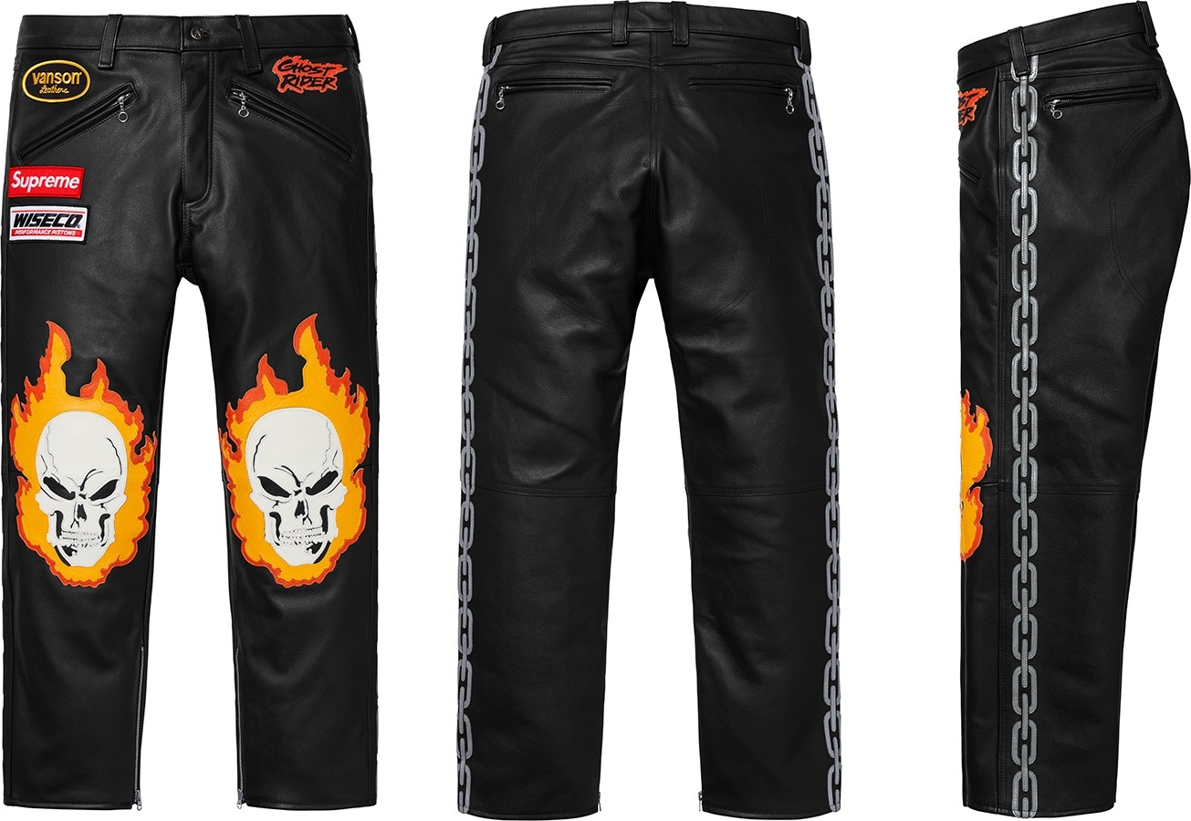 Supreme®/Vanson Leathers® Ghost Rider© Pant view 2